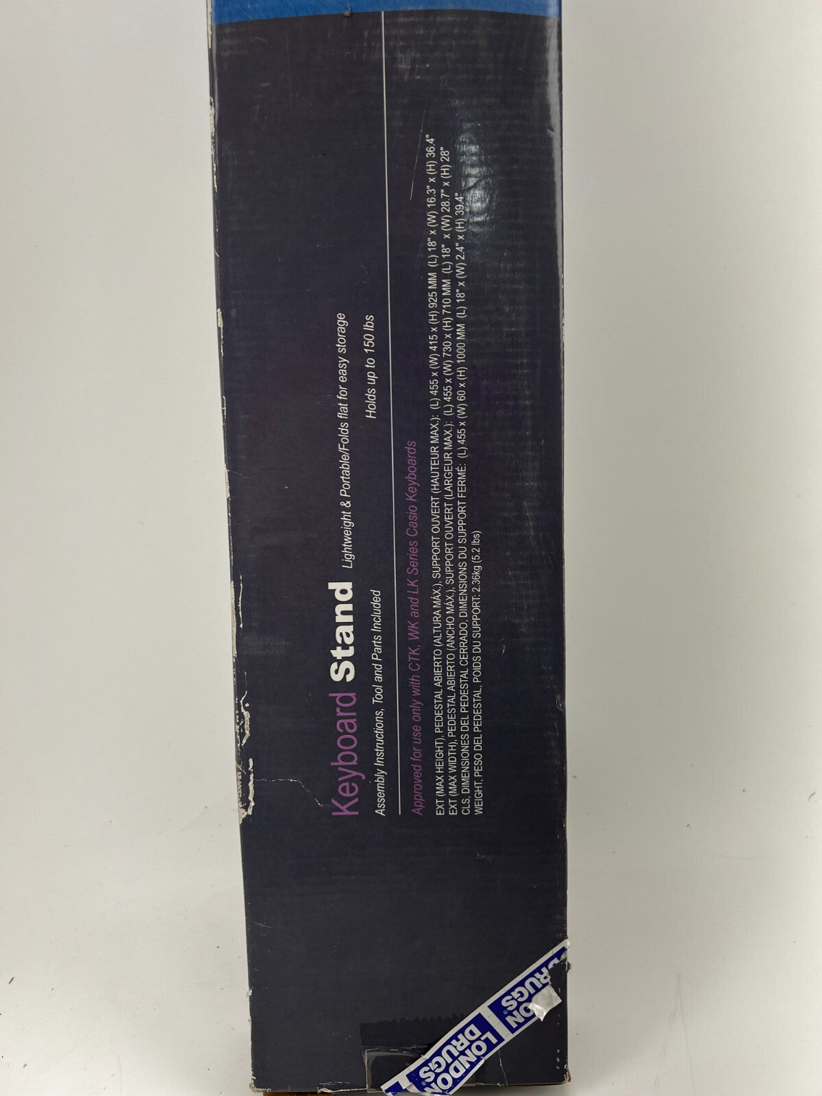 Casio Electronic Keyboard Stand Open Box Adjustable