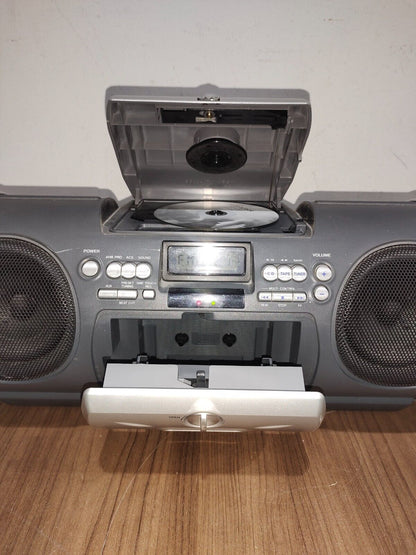 JVC Kaboom RV-B55GY Boombox CD Radio Tuner