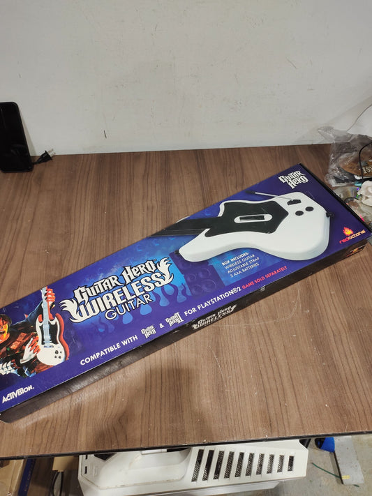 Red-Octane Guitar Hero Wireless Guitar White 95025 For Playstation 2 PS2 - 1
