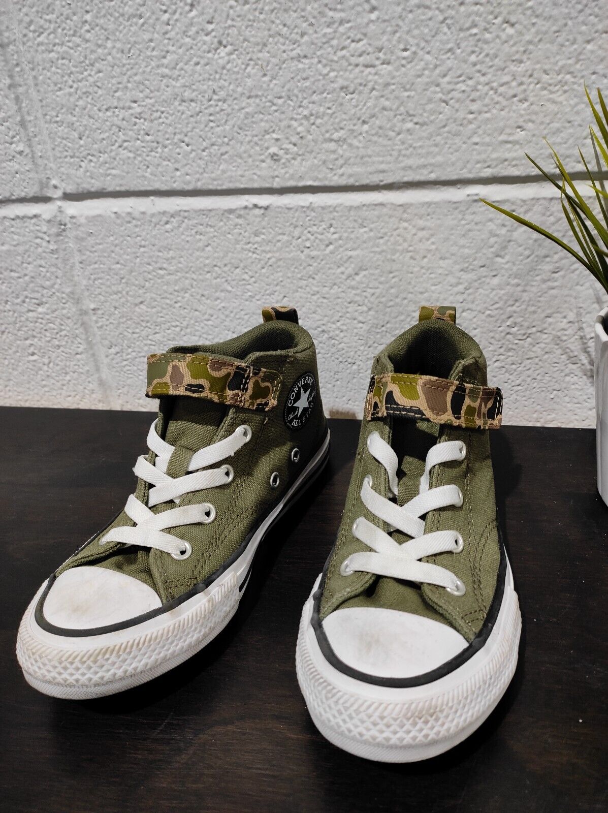 Converse All Star Chuck Taylor Kids Boys Camo Hightop Shoes Size US-1