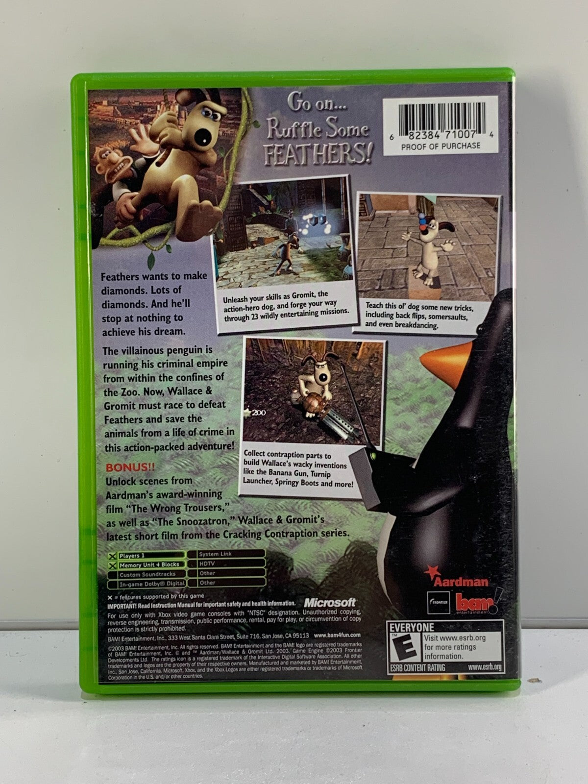 Wallace & Gromit in Project Zoo (Microsoft Xbox, 2003) - Complete - Tested