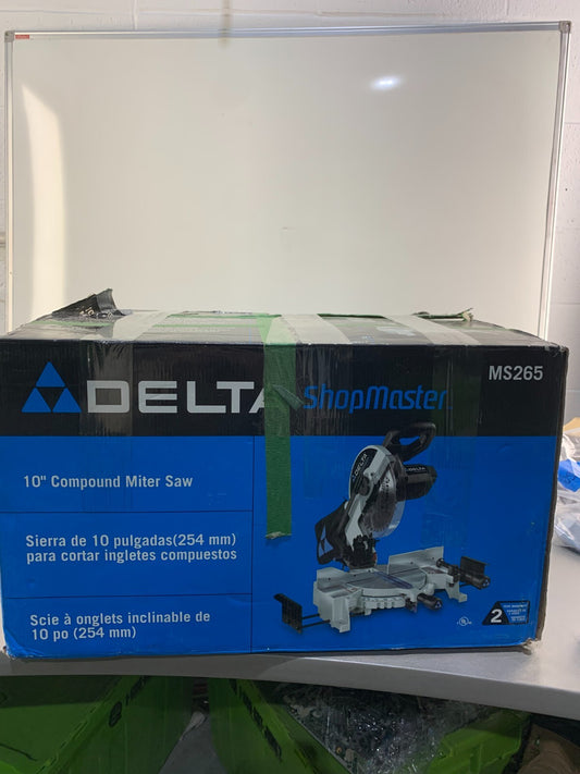 DELTA Shopmaster MS265 10” Compound Miter Saw W/ manual & blade