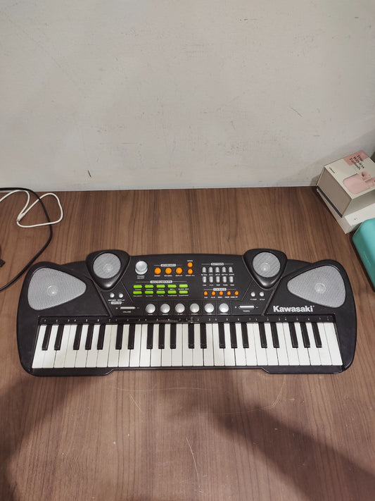 Kawasaki Silver 49 Key Keyboard Piano Battery Operated Multifunction