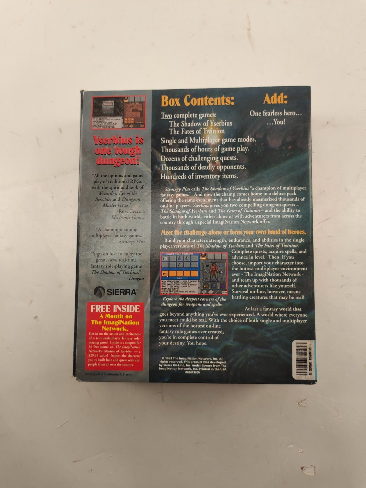 Shadow of Yserbius PC Big Box 1993