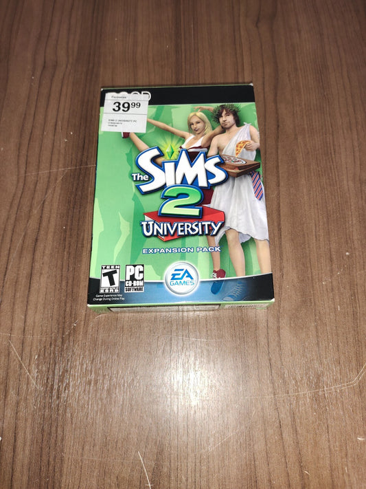 PC CD-ROM The Sims 2 University Expansion In Case