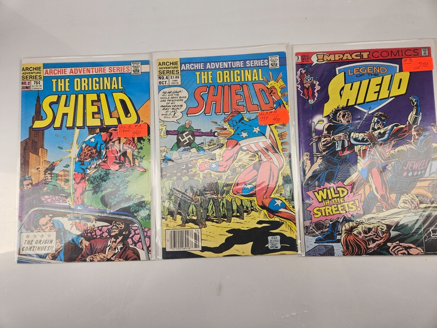 Legend of the Shield & The Original Shield Comic Lot - 21 Issues - Vintage Superhero Collection