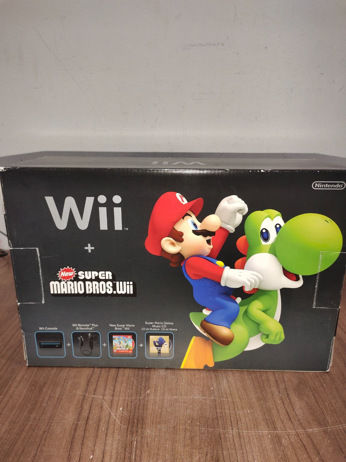 Nintendo Wii Black - Holiday Bundle with Super Mario Bros