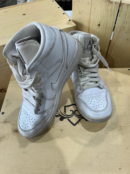 Nike Air Jordan 1 Mid White Woman's Size 7.5