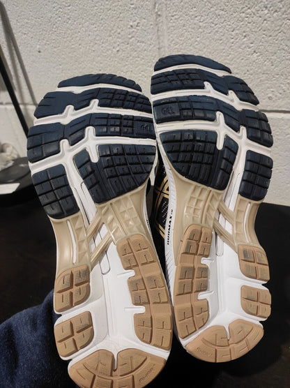 Asics Gel-Kayano 26 Navy Blue Gold Running Shoes 1012A457 Women Size 9 FlyteFoam