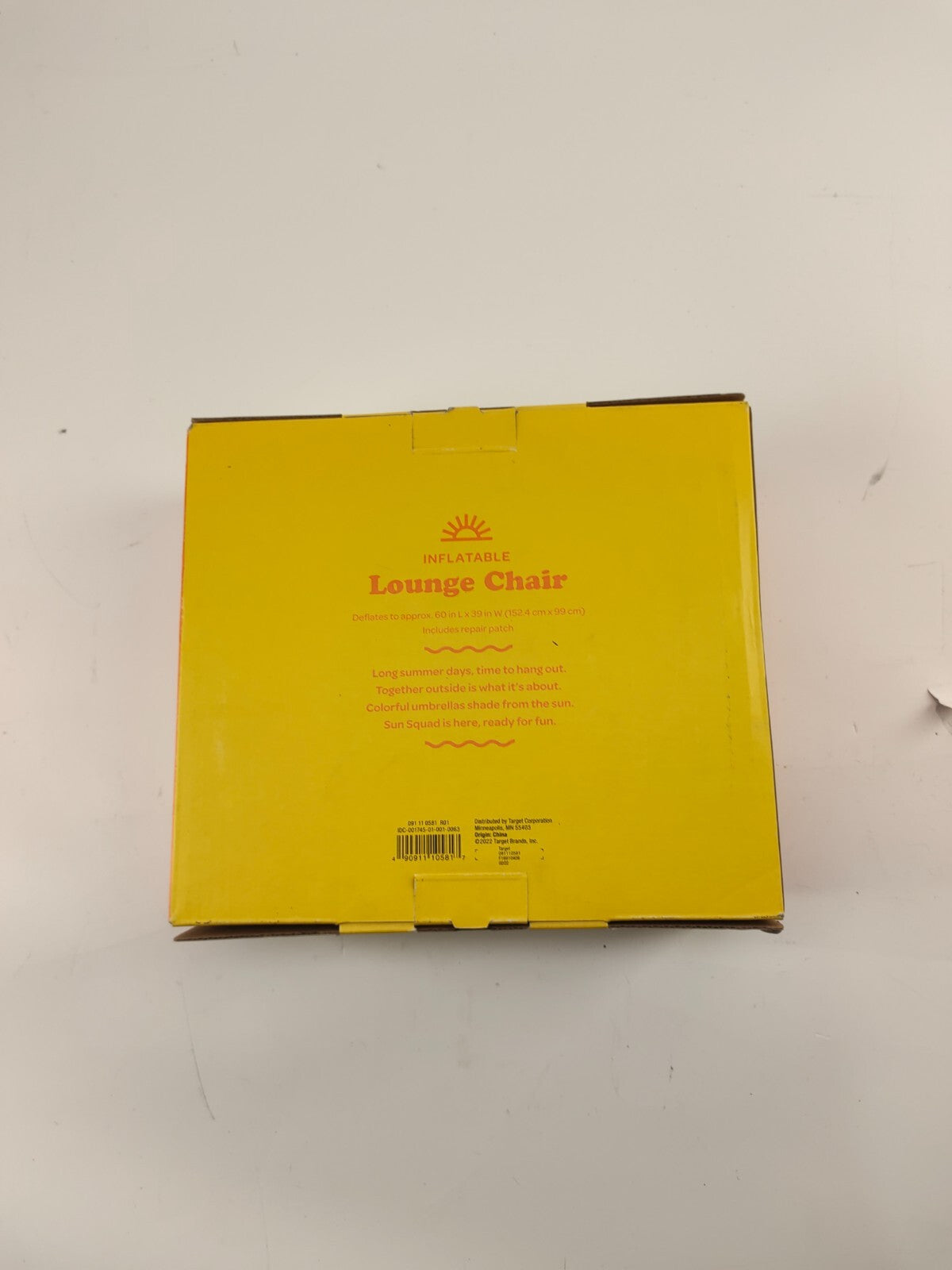 Sun Squad- Chill Pool Lounge Chair Blue Float inflatable