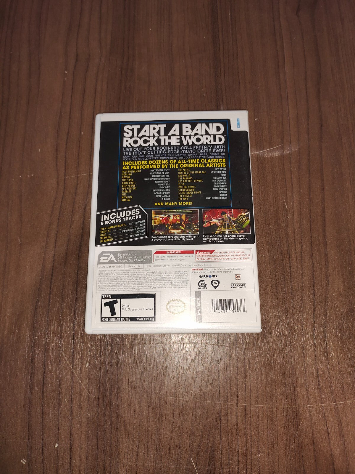 Nintendo Wii Rock Band (2008)