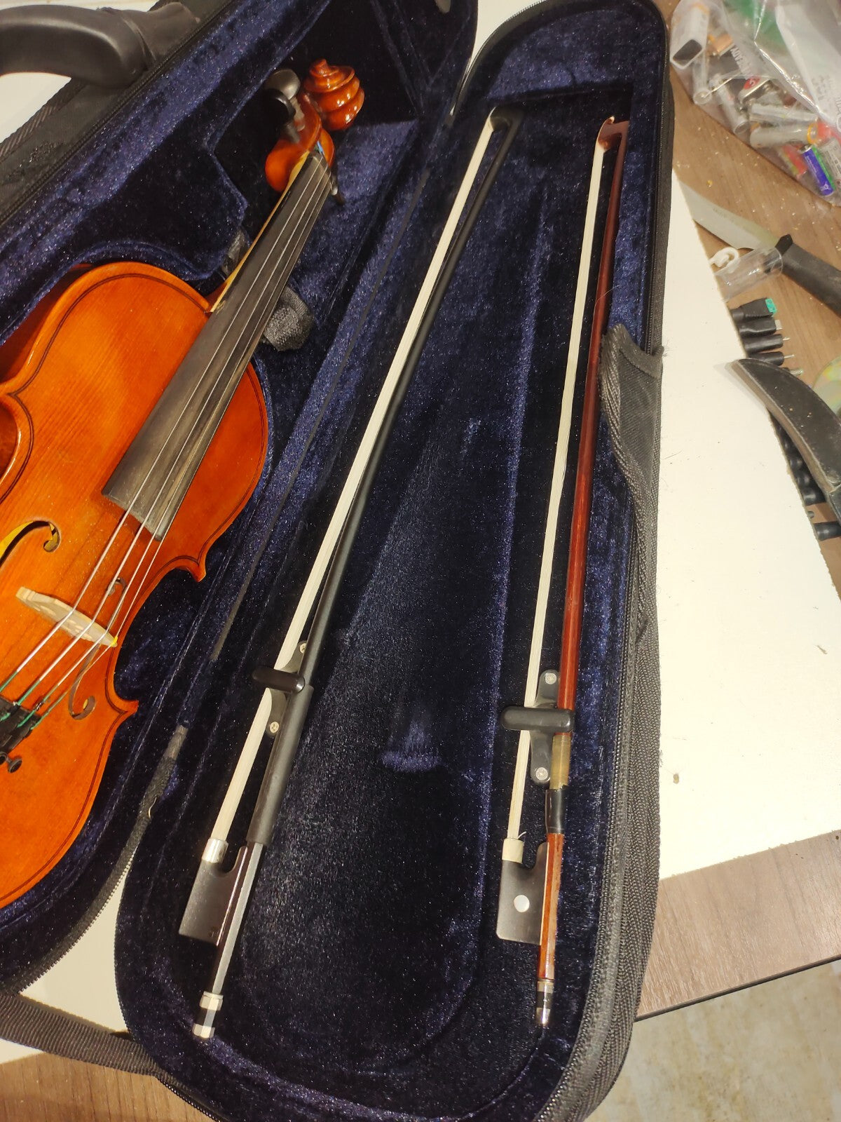 Vintage Collectible Violin With Case