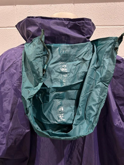 Vintage Wetskins 80's Rain Poncho One Size Purple/Yellow/Green