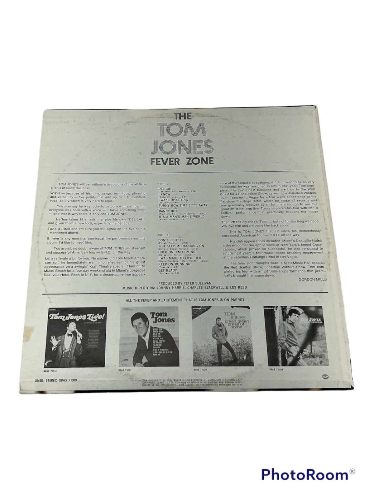 Unleashing The Fever: The Tom Jones Fever Zone on LP Vinyl Record