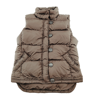 J. Crew Brown Puffer Vest Women's Size S