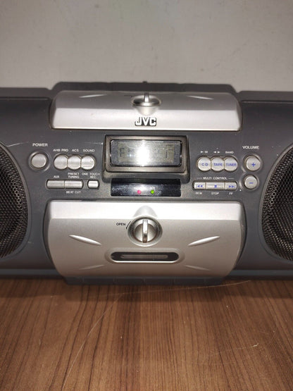 JVC Kaboom RV-B55GY Boombox CD Radio Tuner