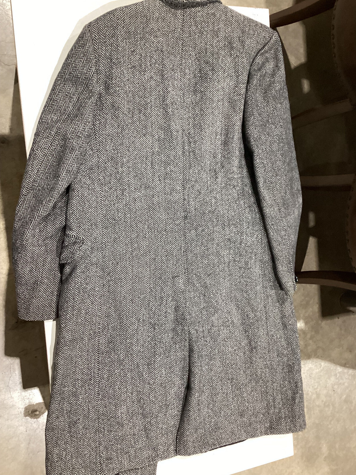 Vintage Long Wool Coat for Men