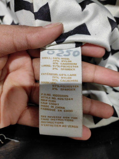 Kate Spade Black Wool Blend Coat w/ Bow Pockets Size- L