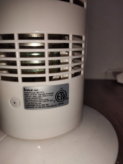 Duracraft Oscillating Tower Fan - Model - DY-012C