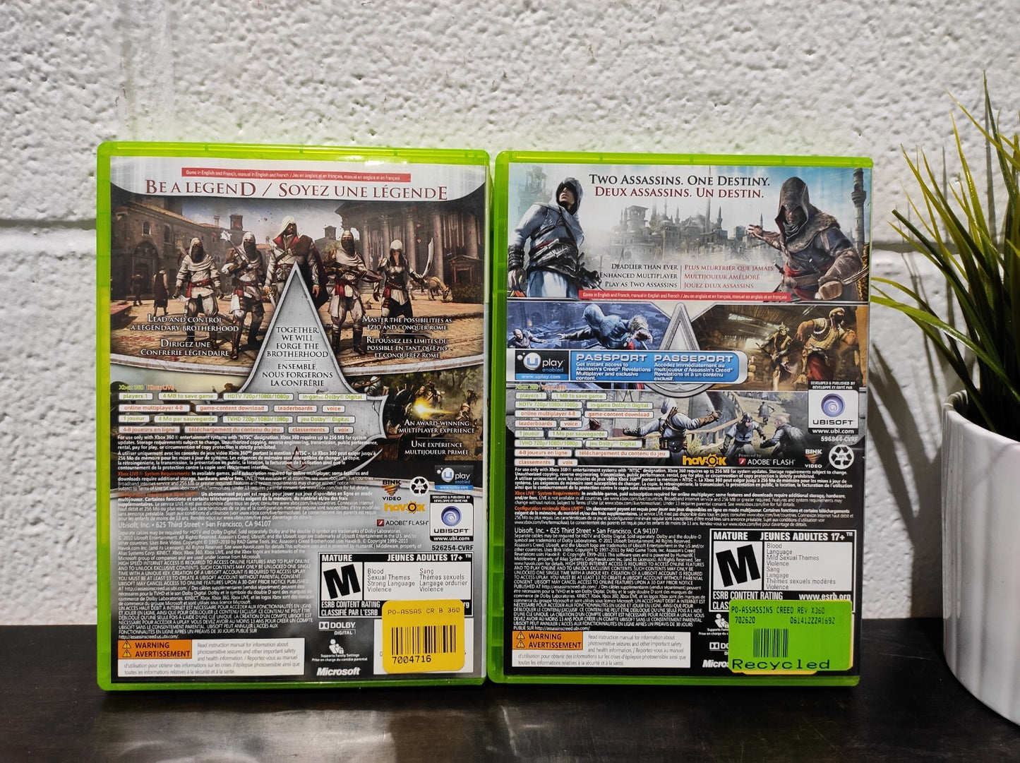 XBOX 360 Assassins Creed Video Games Brotherhood & Revelations