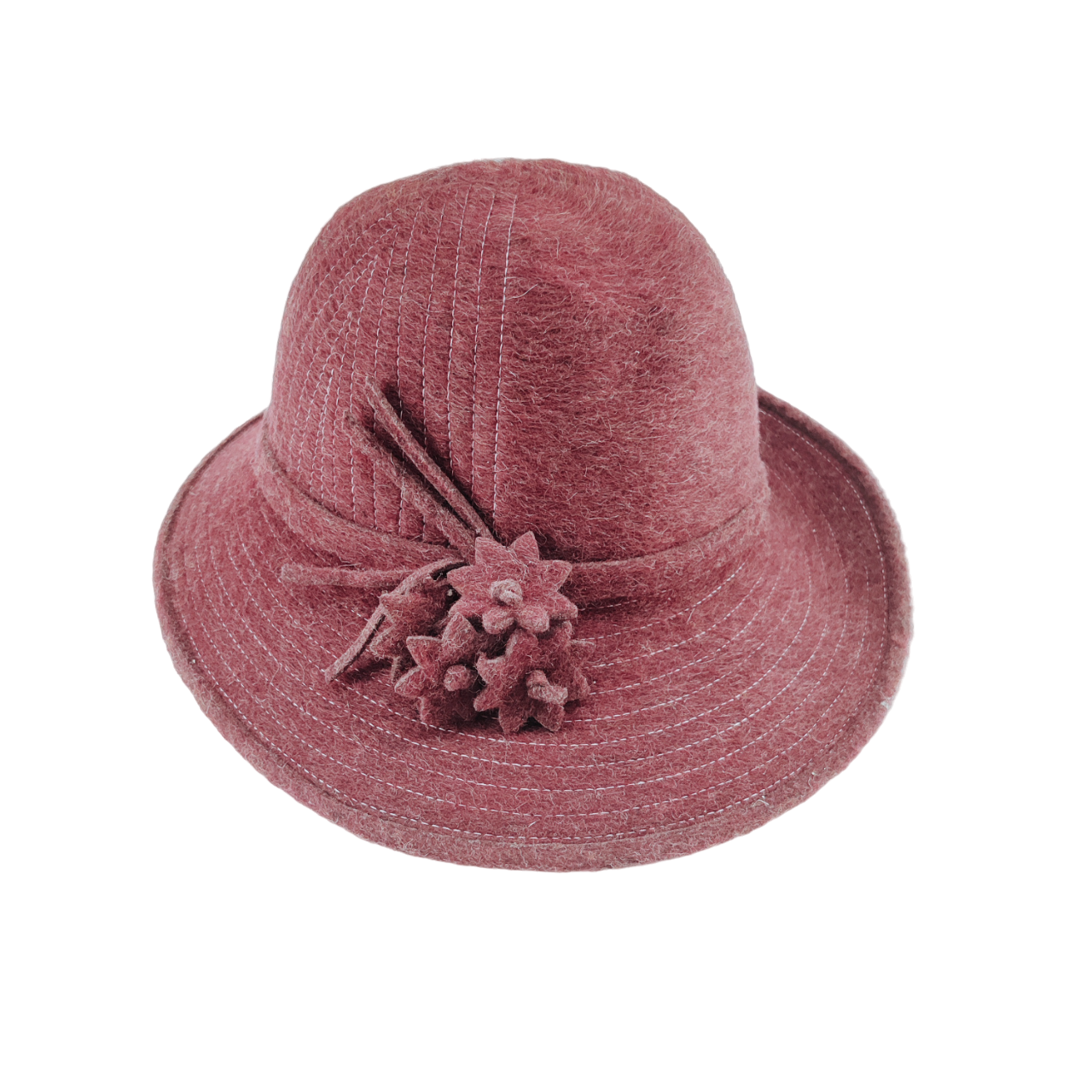 Made in England Wool Women's Purple Fedora One Size