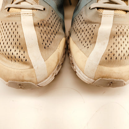 On Cloudflow Cloudtec Blue Yellow Running Shoes Men's Size 8.5