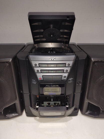 Vintage JVC PC-X202 AM/FM/CD/Cassette Portable Stereo Boombox 1998