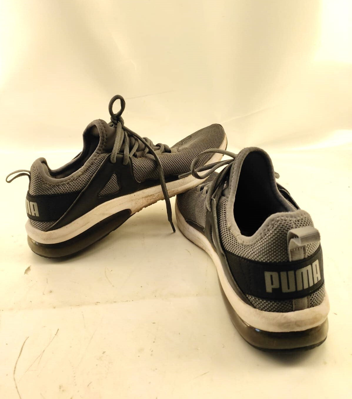 Puma Men's Electron Street Running Shoes Grey Black(US-10.5)