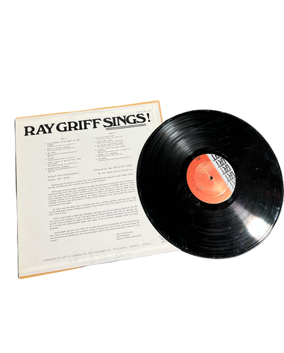 Heartfelt Country Vibes: Ray Griff 'Ray Griff Sings!' LP Vinyl Record