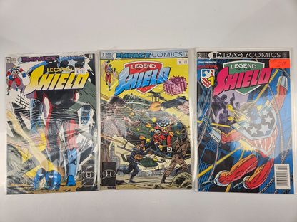 Legend of the Shield & The Original Shield Comic Lot - 21 Issues - Vintage Superhero Collection