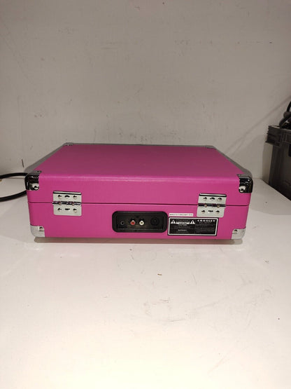 CROSLEY Cruiser Turntable Pink Briefcase 3-Speed Record Player CR8005A-PI