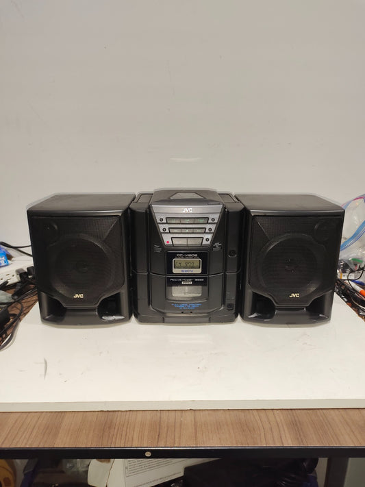 Vintage JVC PC-X202 AM/FM/CD/Cassette Portable Stereo Boombox 1998