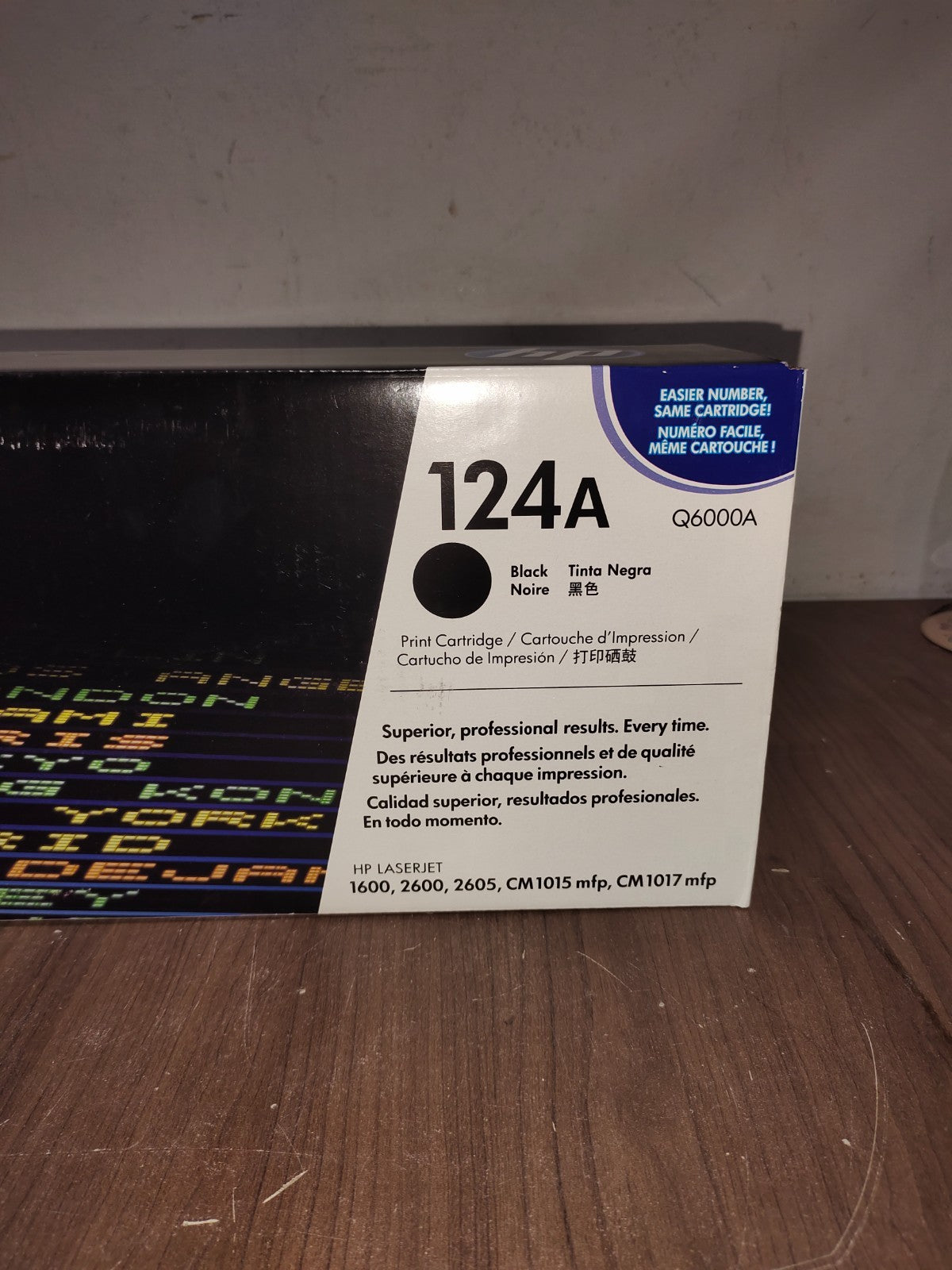 HP 124A LaserJet Toner Cartridge Black Q6000A - New In Box
