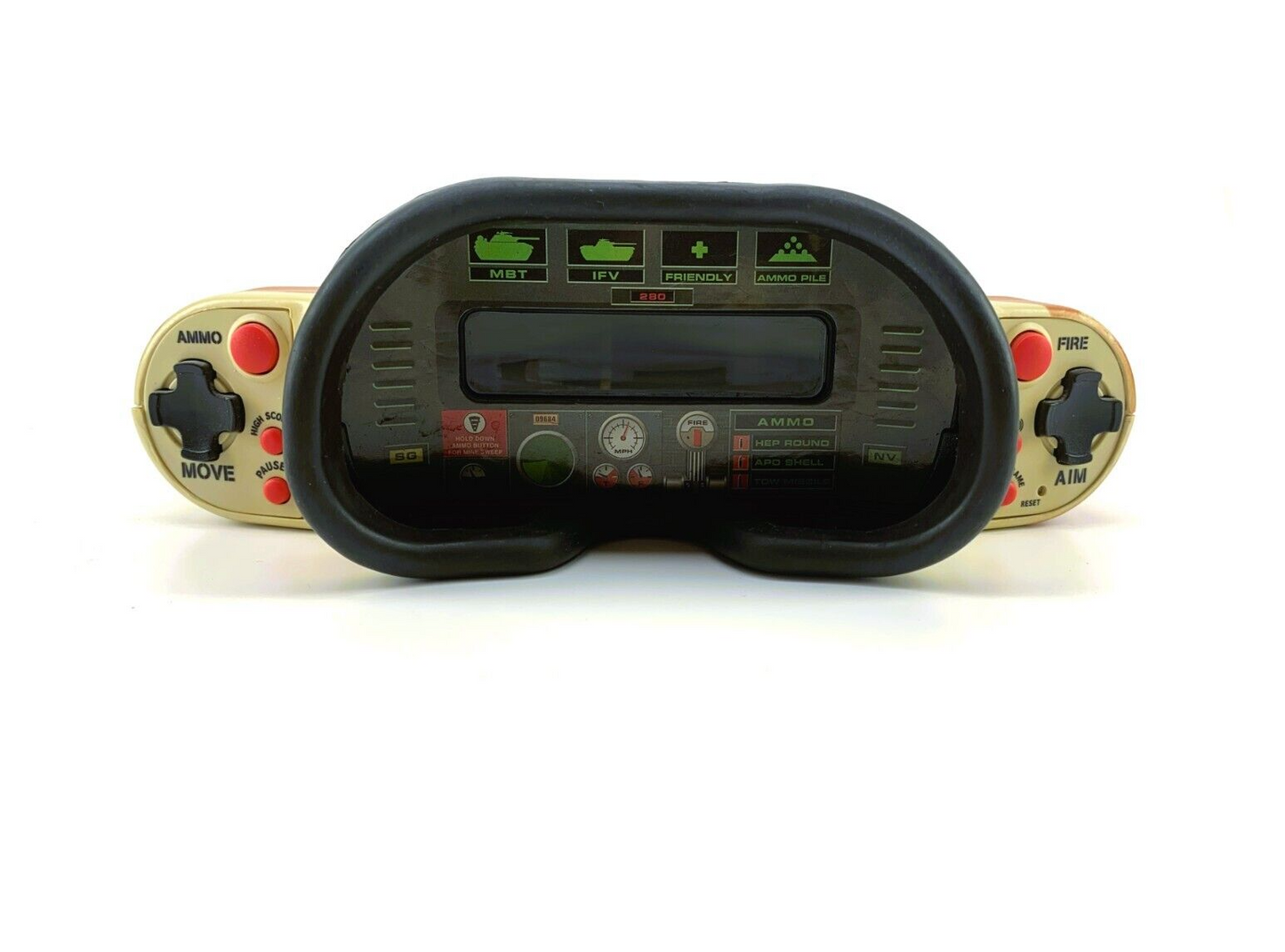 Radica Tank Assault Handheld Electronic Game Model 4002. Vintage 1990s. Tested