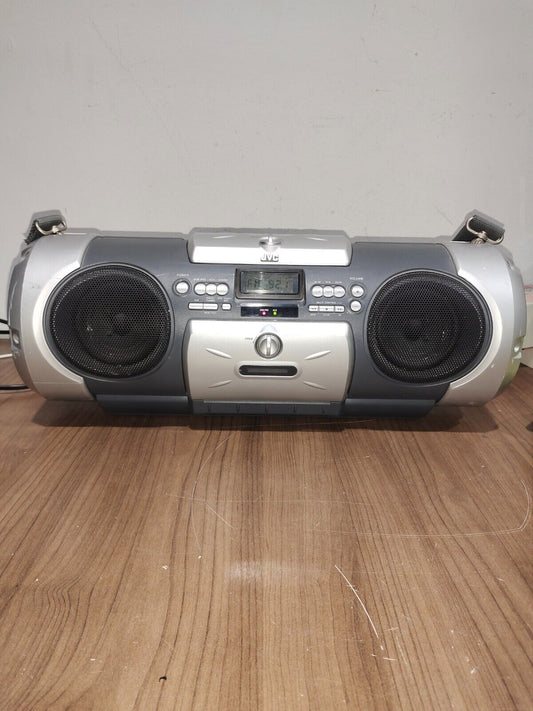 JVC Kaboom RV-B55GY Boombox CD Radio Tuner