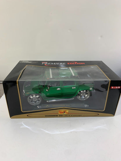 1/18 HUMMER H2 SUT BY MAISTO "PLAYERZ", GREEN # 31067