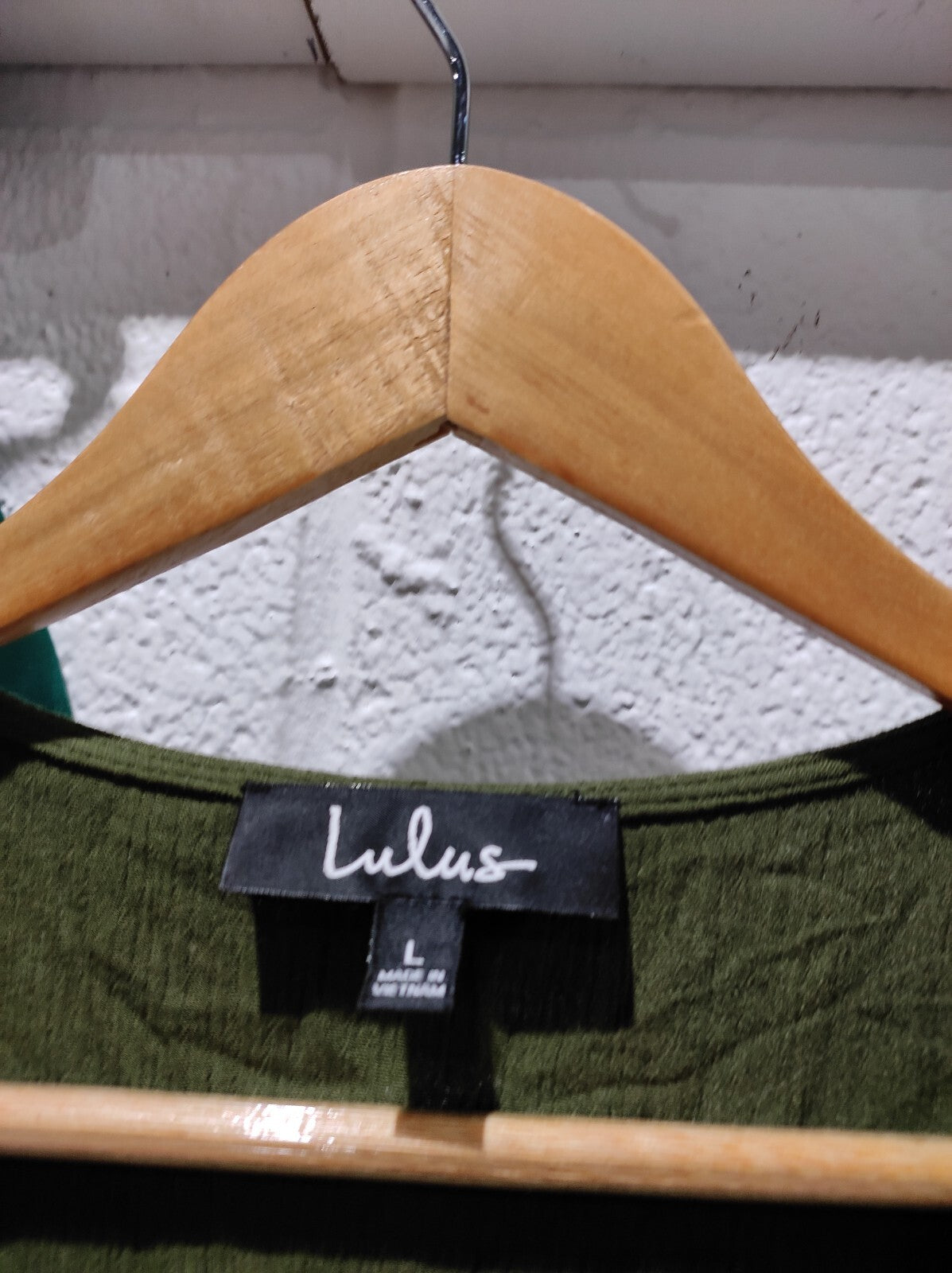 Lulus Wrap Dress Size L Harbor Point Olive Green  Preppy Feminine Gremlincore