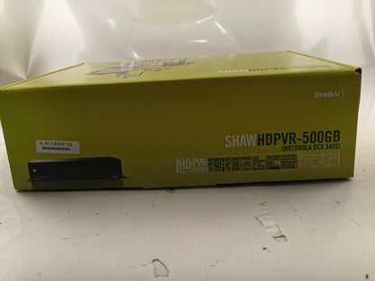 Motorola DCX3400 Cable Box/DVR & Remote HDMI/HD TV Dual Tuner 500GB Shaw