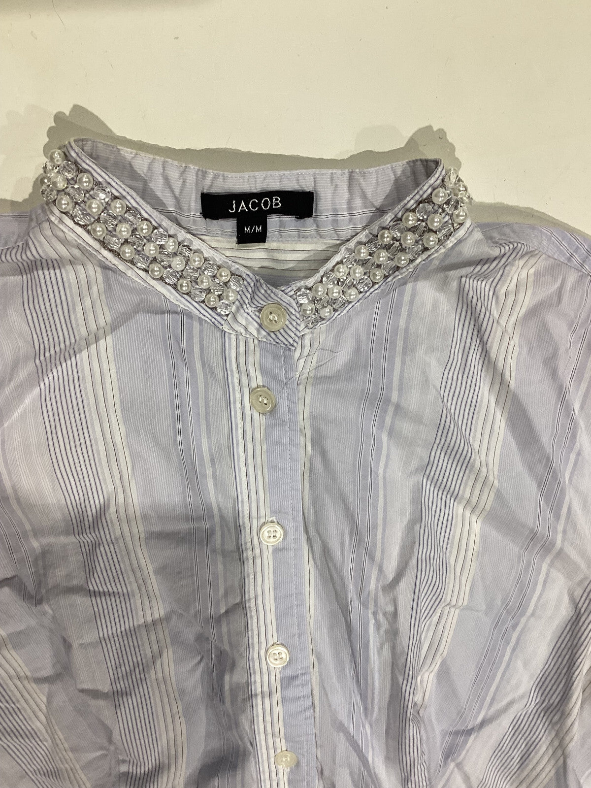 Women Shirt Pearl Collar