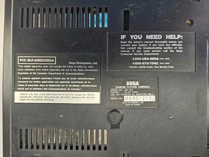 Sega Genesis MK-1631 - PARTS OR REPAIR ONLY