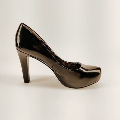 G By Guess Black High Heel Platform Shoes Women's Size 7.5