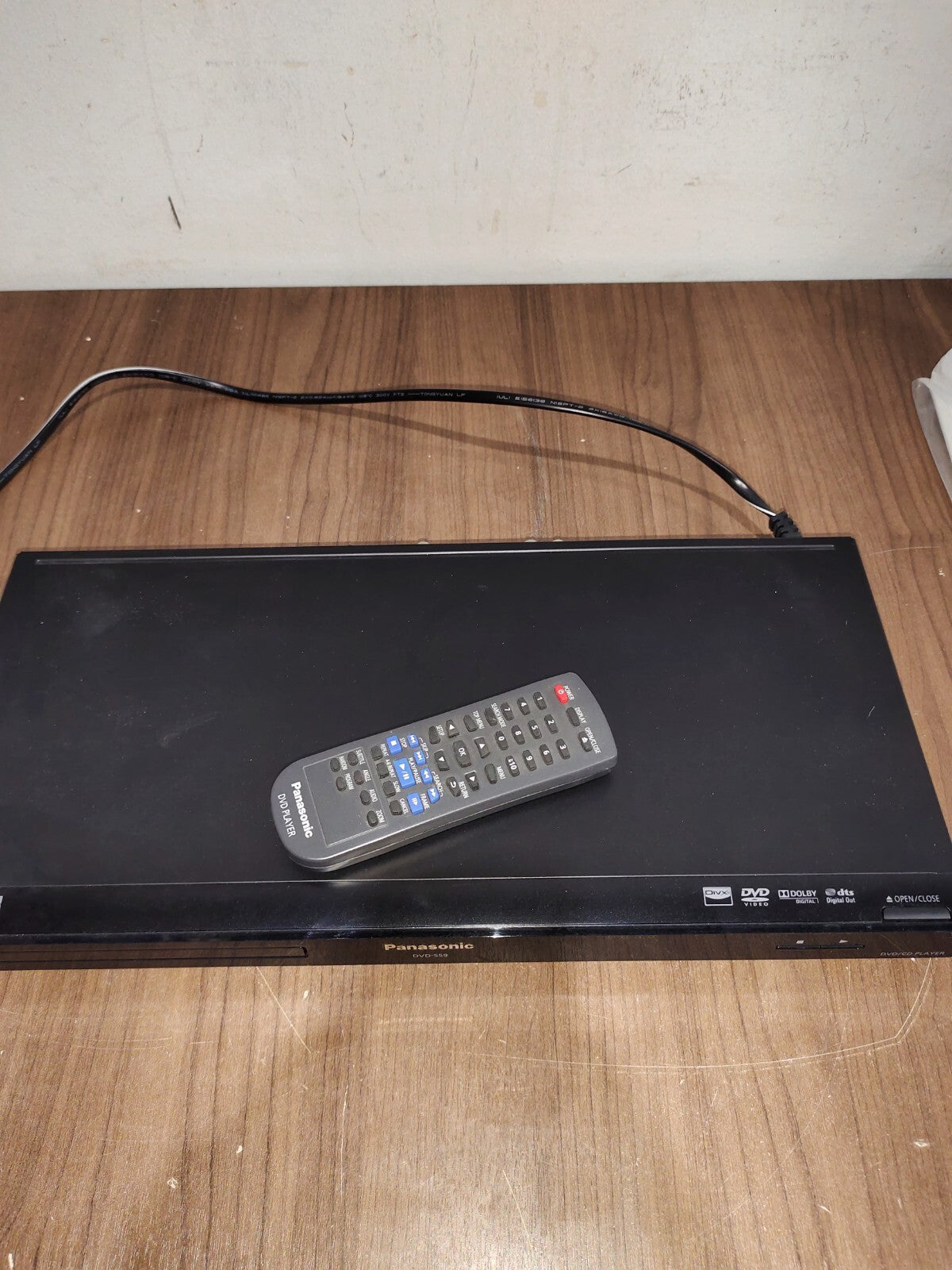 Lecteur Panasonic DVD-S59 HD DVD CD HDMI avec télécommande et boîte d'origine