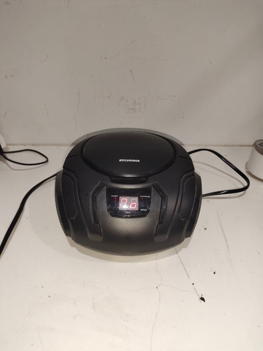 Sylvania Portable CD AM/FM Radio Player Boom Box - Black