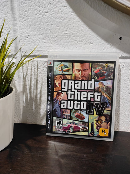 Grand Theft Auto IV PS3 Game (Sony PlayStation 3) Authentic With Map