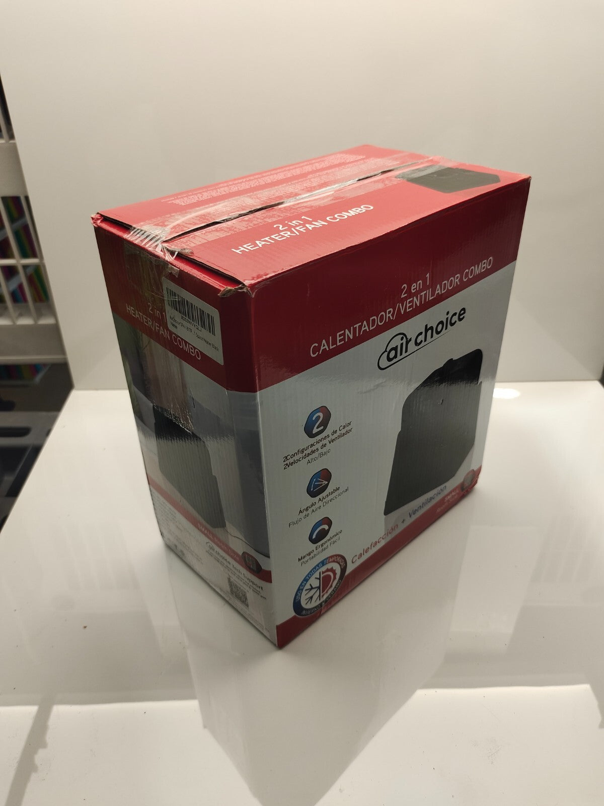TRUSTECH-SFH-181TP Small Electric 2-in-1 Portable Cooling & Heating Fan Combo
