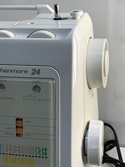 Vintage Kenmore Sewing Machine 24 Model 385 81524 Tested.
