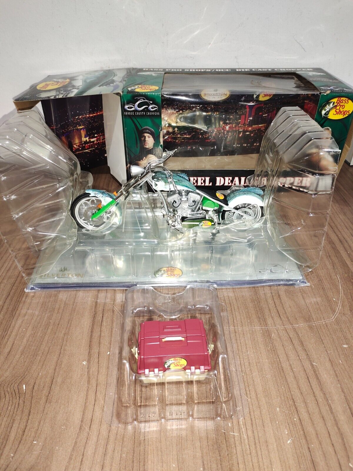 Bass Pro Shops/OCC ~ The Reel Deal Chopper ~ Die-Cast 1/10 Scale  New In Box T60