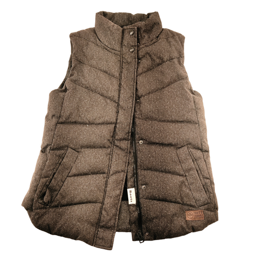 Roots Tweed Down Filled Puffer Vest Women's Size XS