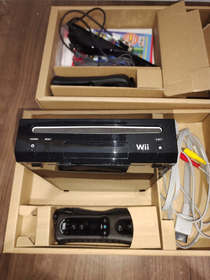 Nintendo Wii Black - Holiday Bundle with Super Mario Bros