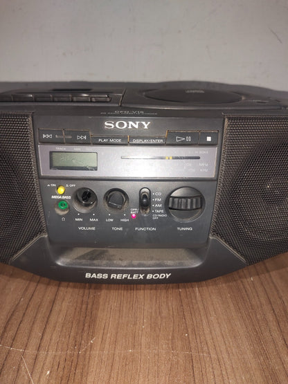 Sony Boom Box CFD-V15 Radio Cassette CD Player "MEGA BASS"